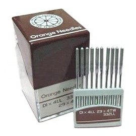 100 Orange 29X4 DIX4 Singer 29 29-4 29K 29U Class Sewing Machine Needles (Size 130/21)