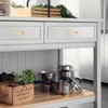 WEAVERBIRD 10 Pack Cabinet Handles Gold 3-3/4" Aluminum Alloy Drawer