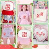 KINGSOW Strawberry Iron on Patches for Kids: 36PCS Preppy Letters
