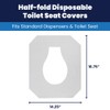 Hospeco Flushable Toilet Seat Covers - 1000 Pcs, 4 Packs