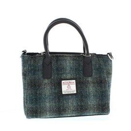 Harris Tweed Brora Tote in Moss Green