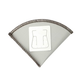 Captain Stag Stainless Steel Mesh Filter Drip Coffee Filter with Cone and Hook, Foldable, for 1-2 Cups, UW-3538, Silver, Product Size: Approx. Width 12 x Height 8.5mm (when stored)
