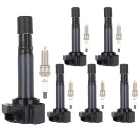 ECCPP Ignition Coil Coils&iridium Spark Plugs UF713 for Acura for Honda 2013 2014 2015 2016 2017 2018 2019 MDX RDX RLX TLX for Accord Crosstour Pilot Ridgeline 3.5L set of 6
