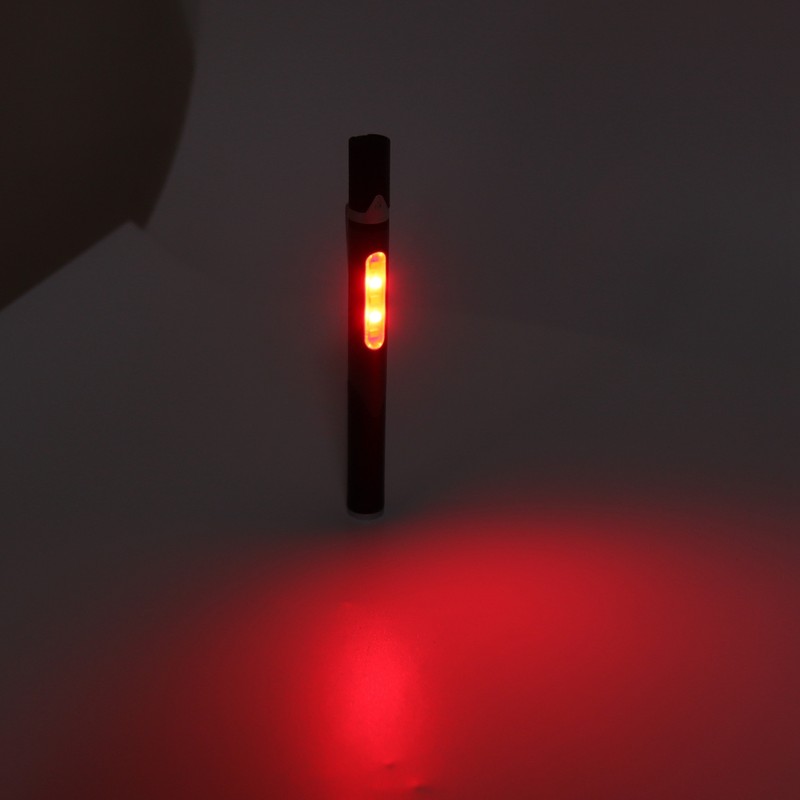 Pen Flashlight USB Charge 3 Light Sources LED Chip Clip