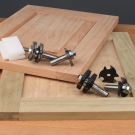 Infinity Cutting Tools 1/2" Shank, Plywood Tongue & Groove Router Bit Set - 5.5 & 5.9mm, 1-7/8" C.D. x 1/2" C.H.| Carbide Tip | Heavy-Duty | for Handheld Or Table Mounted Wood Router