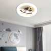 Skyblaze Astronaut Light Fixture, Round Ceiling Fixture for Kids Room,