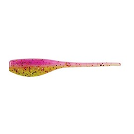 Bobby Garland Crappie Baits The Original 2-Inch Baby Shad Soft Plastic Fishing Lure, 18 per Pack, BBQ Chicken (BGBS298-18),Pink and Yellow