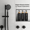 GMISUN Shampoo and Conditioner Dispenser, Refillable Black Refillable Shampoo and