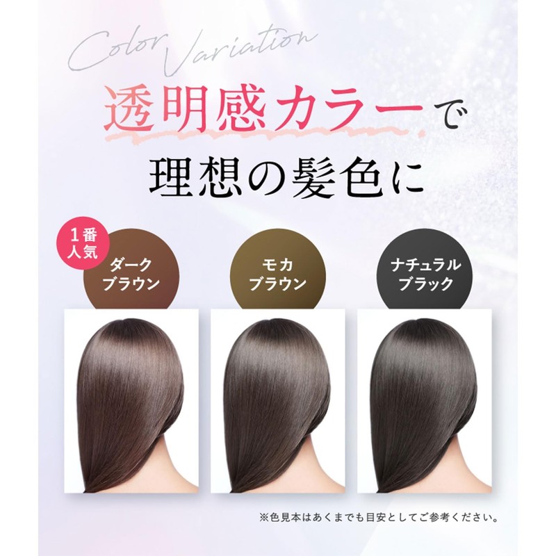 RISHIRIA Furel Color Shampoo (Dark Brown) Exclusive Bottle & Refill