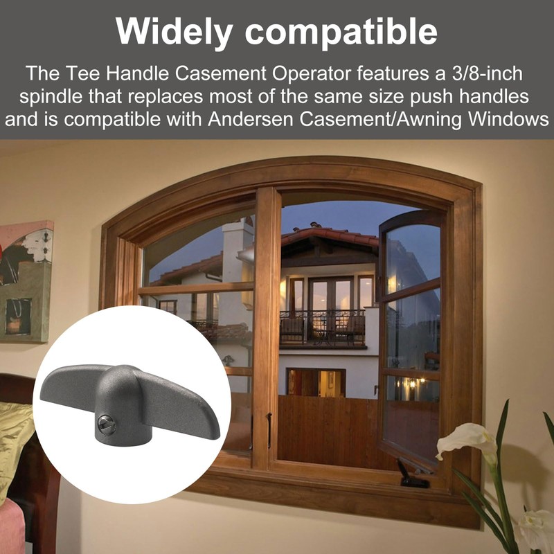 VIDABTE T-Handle Crank for Andersen Casement Windows, 3/8 in Tee