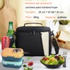 Bolsa de Almuerzo Gran Capacidad, Lonchera Para Mujer Hombre, Lonchera