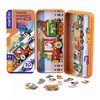 mierEdu Magnetic Game Box Trains, Promotes Motor Skills + Fantasy,