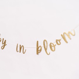 Banner de Baby in Bloom – Banner de baby shower, decoraciones de primavera para baby shower, decoración de baby shower con temática floral, pancarta de baby shower con flores (pancarta de flor)