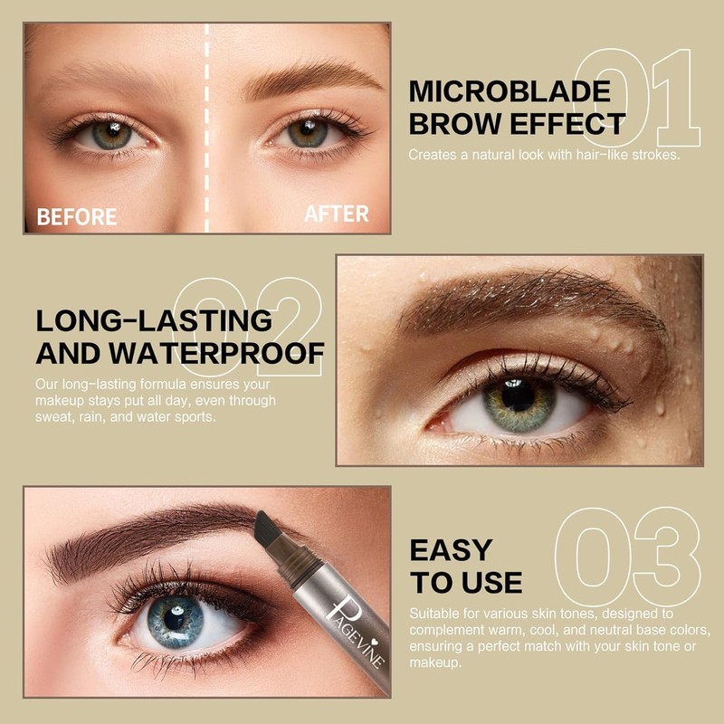Lapiz De Cejas Gel Para Cejas Angled Brush & Dip,Pincel