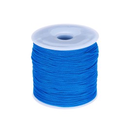 MECCANIXITY 1/16 Inch Polypropylene Rope Braided Ropes, 328ft Nylon Rope Hollow Utility Cord for Clothesline, Camping, Hiking, Outdoor, Navy Blue