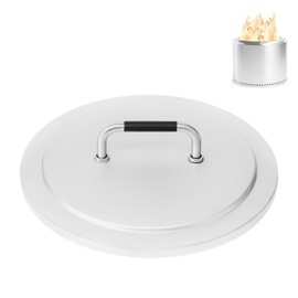 Fire Pit Lid Accessory for Solo Stove Bonfire 2.0, 19.5 Inch 304 Stainless Steel Fire Pits Round Cover Lid with Heat Resistant Handle for Solo Stove Bonfire and Other 19.5" Outdoor Firepit Accessory