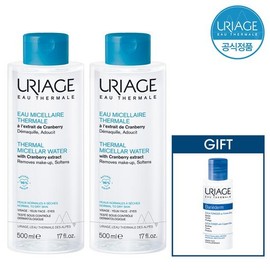 Uriage [Duo] Uriage Micellar Cleansing Water 500ml +GIFT / 유리아쥬 [듀오] 유리아쥬 미셀라 클렌징 워터 500ml +GIFT