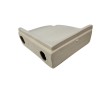Almond Beige Almond Bone Ceramic Shower Corner Tray Soap Dish