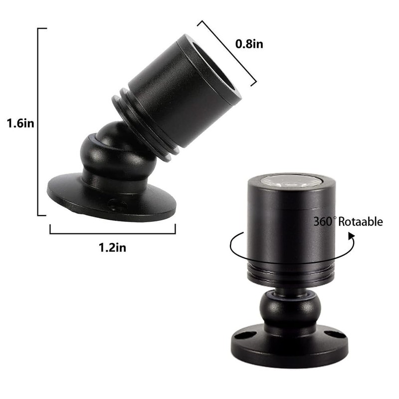 Megrezo Dimmable 12V LED Mini Spotlights with Remote Control Dimmable