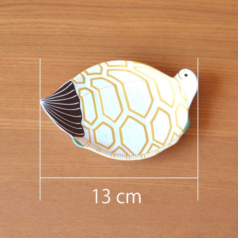 New Year Tableware, Japanese Tableware, Small Plate, Turtle Charm, Arita