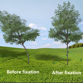 JIAMIAN Baumpfahl Set, Metallbaumstützpfosten, Robuster Baumpfosten, Winddichter Zeltpfosten, Geeignet Für Verankerungskits Für Junge Bäume, Diagonale Bäume, Zelte Im Freien