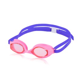 Speedo Unisex-Child Swim Goggles Super Flyer Ages 3-8, Sugar Plum/Vermillion, One Size
