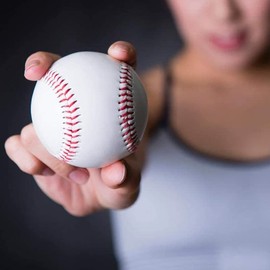 LeapBeast Professional Baseballs 9 Inch, 3 Pieces Hand-Stitched Baseballs, Hard Wood/Soft Rubber Core Baseballs for Adults, Youth Training, Professional Baseball Games (Soft Ball)