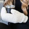 CC Soft Sherpa Accessible Mittens - Color: Ivory