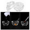 2PCS Nail Art Glass Bowl with Lid Crystal Cup Nail