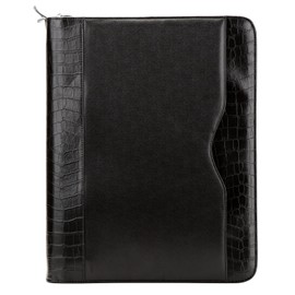 Day-Timer Folio Starter Set, Black Faux Crock, 11 x 14 Inches, Undated Pages (D81490)