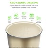 TLOG Mini Rice Cooker 2.5 Cups Uncooked, Healthy Ceramic Coating