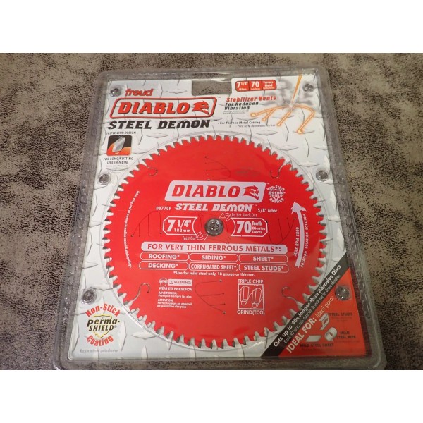 Diablo NEW Diablo Steel Demon D0770F 7 1/4" X 70T