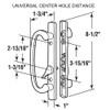 ALLYWASAI 46-02 Offset Latch Sliding Patio Door Handleset Fits 3-15/16"