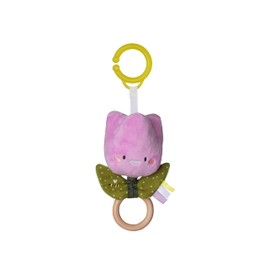 Taf Toys Tuli Flower Jitter Soft Toy. Jittering Tulip Flower Sensory Baby Toy. Suitable for Infant Boys & Girls from 0 Months +