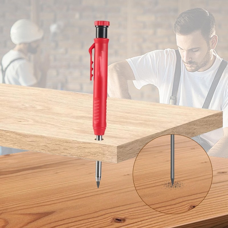 24Pcs 2.8mm Carpenter Pencil Refill Long Lasting HB Refill for