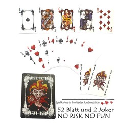 6 x Tattoo Cards Poker Cards Playing Cards 100% Plastic