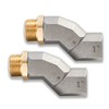 (1" NPT, 2PCS) Fuel Hose Swivel 360 Rotating Connector for