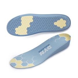 DynWalker Height Increase Insoles 0.98 Inches Heel Cushion Pads Heel Lifts for Leg Length Discrepancy Elastic Comfortable Gel Shoe Insoles for Women and Men XL