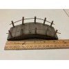 Land and Sea Rustic Brown Wooden Bridge, Wood Bridge with