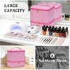 Cohawk Nail Polish Organizer Bag Nail Supplies Organizer Holds 30