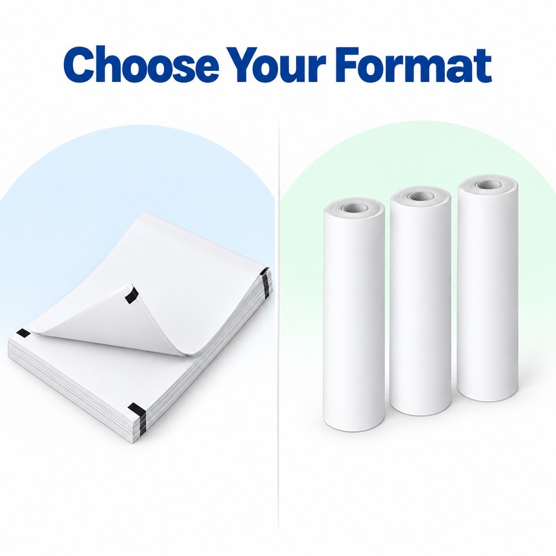 A4 Thermal Paper 210 × 297mm – BPA-Free Inkless Printing