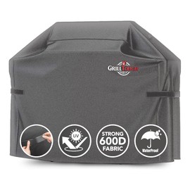 GrillTough Heavy Duty BBQ Grill Cover for Outdoor Grill, 72 Inch – Waterproof, Weather Resistant, UV & Fade Resistant with Adjustable Straps – Gas Grill Cover for Weber, Charbroil, etc. Charcoal