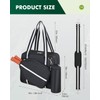 Movker Pickleball Tote Bag for Women Men with Paddle Cover