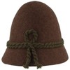 Faustmann Bavarian Men's Costume Hat Stopper Hat, charcoal