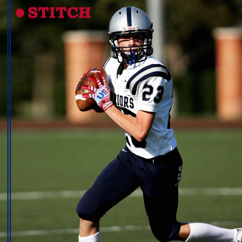 Dot Stitch Football Gloves (USA, Youth X-Large)
