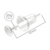 5pc 0.8mm 20g Stud Earrings Cartilage Piercing Flexible Bioflex Clear