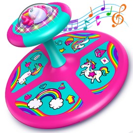 Light-Up Unicorn Twister | 360° Sit Twist and Spin, LED Lights & Music Toddler Toys Age 2, 3, 4, Birthday for Girl Boy 18 Months +, Kids Toy Indoor or Outdoor for 2 Year Old, toddler Christmas gifts