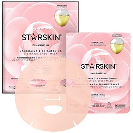 STARSKIN Camellia 2-Step Oil Sheet Mask - Nourishing and Brightening