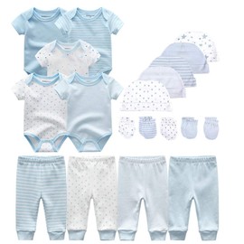 Kiddiezoom Unisex Baby Layette Essentials Giftset Clothing Set 19-Piece
