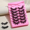 Uranian False Eyelashes Fluffy Faux Mink Lashes Dramatic Long Eye